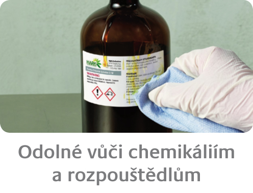 Avery ultraodolné vůči chemikáliím a rozpoštědlům