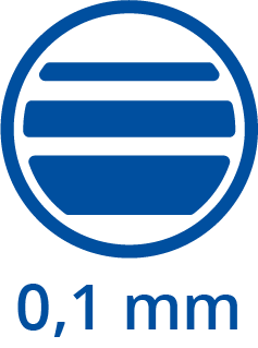 Šířka stopy 0,1mm