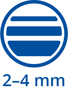 Šířka stopy 2-4mm