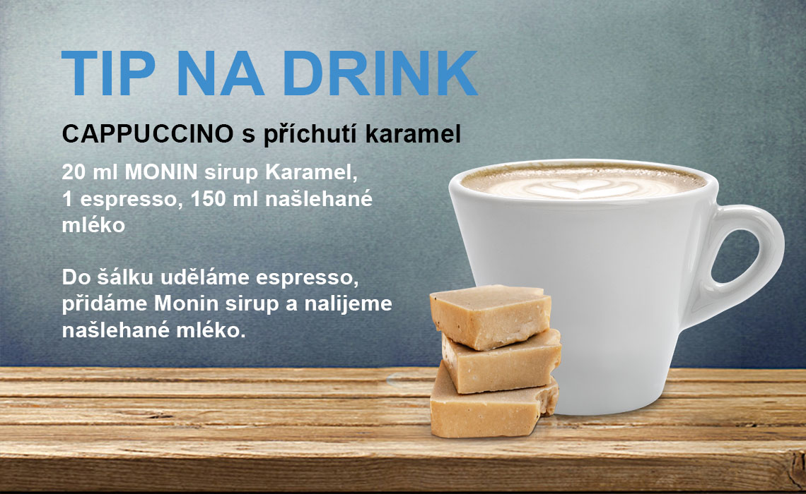 Recepty ze sirupů Monin - cappuccino