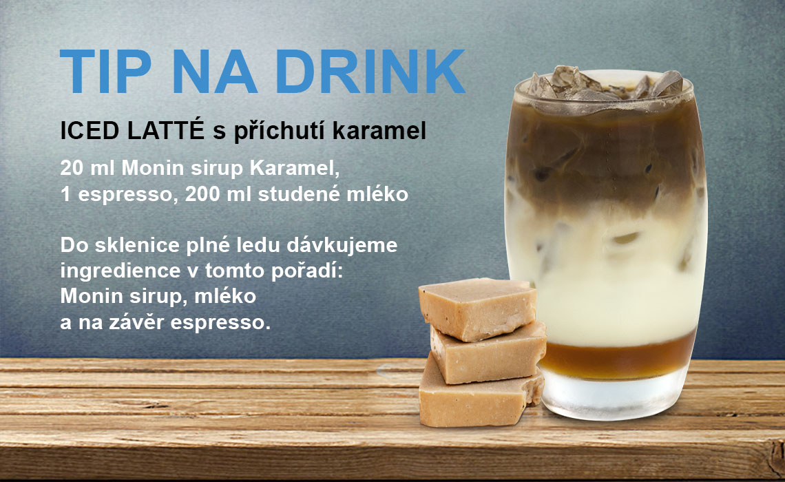 Recepty ze sirupů Monin - iced latte