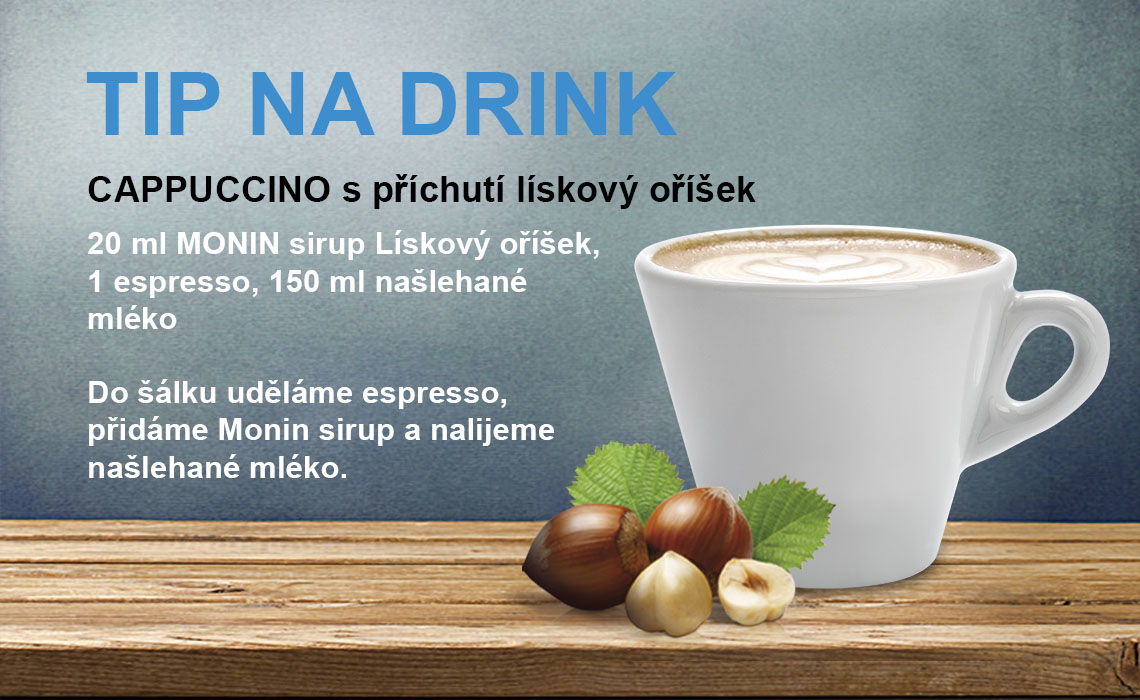Recepty ze sirupů Monin - cappuccino