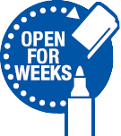 Edding open for weeks